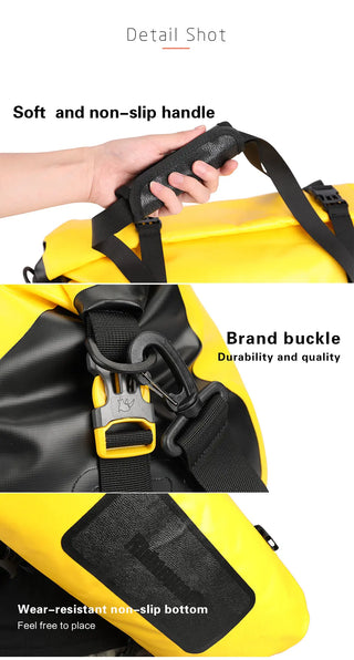 Rhinowalk 20L Waterproof Pannier Bag Multifunctional Bike Bag High Capacity Bicycle Bag Shoulder Bag Bike Accessory ALODIA STORE