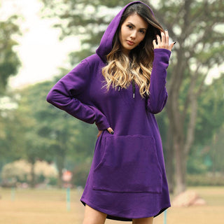 Hoodies Dress Pocket Sweatshirt Korean Pop style ALODIA STORE