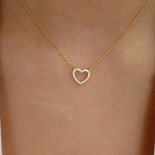 New Trendy Multilayer Heart Butterfly Necklace for Women Fashion Gold Silver Color Geometric Chain Collar Necklace Jewelry Gift ALODIA STORE