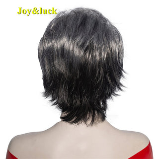 Short Ombre Blonde Wig Synthetic Bob Straight Hair With Bangs Women Natural Daily Wear Wig ALODIA STORE