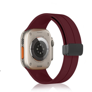 Magnetic Strap For Apple watch ultra band 44mm 45mm 49mm 40mm 41mm 42mm 38mm 45 mm Silicone Bracelet iWatch Series 7 8 se 6 5 3 ALODIA STORE