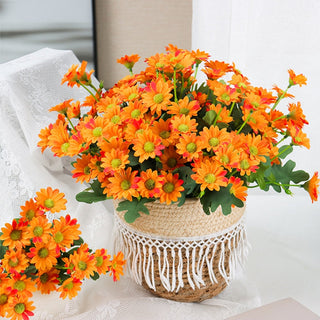 Artificial Flowers Plants 31cm Sun Flower Colorful Small Daisy Silk Home Garden Decoration Chrysanthemum Wedding DIY Party ALODIA STORE