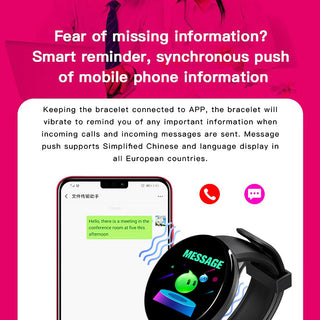 Twitch  Smart Watch Men Women Bluetooth Fitness Tracker Bracelet Sport Heart Rate Blood Pressure Kids Smartwatch for IOS Android ALODIA STORE