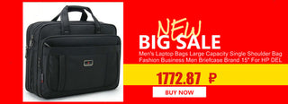 Large Capacity Business Men 17 Inches Briefcases Black Bags Men's Waterproof Computer Laptop Briefcase Male Travel Shoulder Bag ALODIA STORE