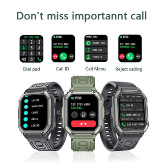 SENBONO 2022 New Smart Watch Men Big Battery Music Play Fitness Tracker Bluetooth Dial Call Sport Smartwatch Men for IOS Android ALODIA STORE