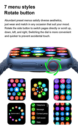 2023 NEW Smart Watch Bluetooth Calls Smartwatch For Men Women Sport Fitness Bracelet Custom Watch Face Sleep Heart Rate Monitor ALODIA STORE
