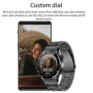 LIGE ECG+PPG Bluetooth Call Smart Watch Men 2022 Sports Bracelet NFC Waterproof Custom Watch Face Men SmartWatch For IOS Android ALODIA STORE