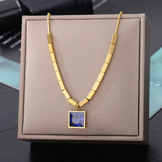Stainless Steel Geometry Star Moon Butterfly Pendant Multilayer Chain Choker Necklace For Women Wedding Accessories Dropshipping ALODIA STORE