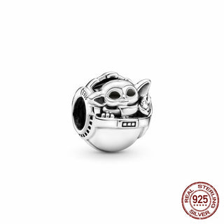 new 100% 925 sterling silver disney charm of ley 925 Chain Beaded Suitable For Ladies Original Pandora Bracelet DIY Jewelry ALODIA STORE