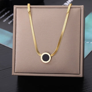 Stainless Steel Geometry Star Moon Butterfly Pendant Multilayer Chain Choker Necklace For Women Wedding Accessories Dropshipping ALODIA STORE