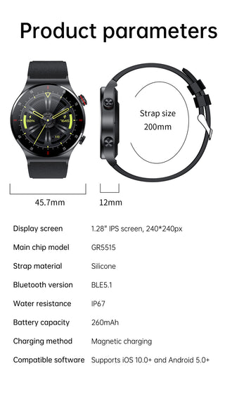 LIGE ECG+PPG Bluetooth Call Smart Watch Men 2022 Sports Bracelet NFC Waterproof Custom Watch Face Men SmartWatch For IOS Android ALODIA STORE
