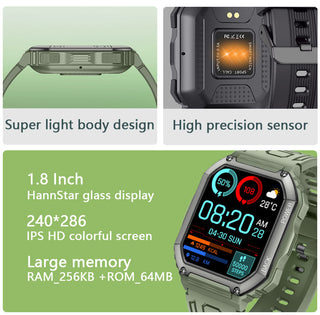 SENBONO 2022 New Smart Watch Men Big Battery Music Play Fitness Tracker Bluetooth Dial Call Sport Smartwatch Men for IOS Android ALODIA STORE