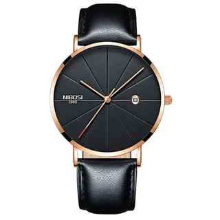 NIBOSI Ultra Thin Fashion Men Watch Top Luxury Brand Business Quartz Watches Waterproof Sports Watch Men Clock Relogio Masculino ALODIA STORE