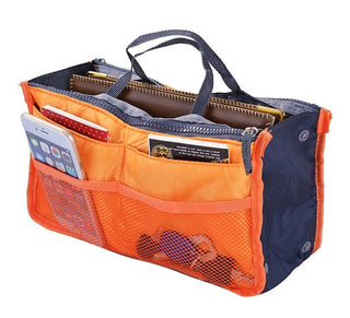 Nylon Cosmetic Bags For Women Tote Insert Double Zipper Makeup ALODIA STORE