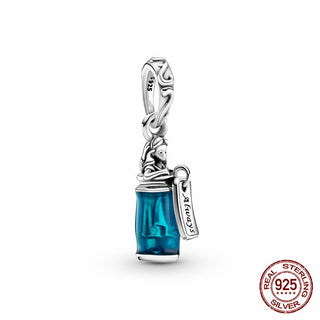 new 100% 925 sterling silver disney charm of ley 925 Chain Beaded Suitable For Ladies Original Pandora Bracelet DIY Jewelry ALODIA STORE