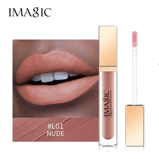 IMAGIC Lipgloss Matte 20 Colors Lip Gloss Velvety Lipstick Liquid Matte Waterproof Lip Tint Full & rich Sexy Lip Makeup Cosmetic ALODIA STORE