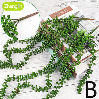 Artificial Plants Home Decoration Succulent Ivy Greening Wall Hanging Window Garden Festive Party Decoration Fake Flower Plants ALODIA STORE
