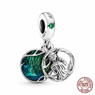 new 100% 925 sterling silver disney charm of ley 925 Chain Beaded Suitable For Ladies Original Pandora Bracelet DIY Jewelry ALODIA STORE