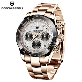 PAGANI DESIGN Top Brand New Men Quartz Wristwatch Luxury Sapphire Glass Sports Watch Rubber Strap Chronograph Watch Men Relogio ALODIA STORE