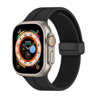 Magnetic Strap For Apple watch ultra band 44mm 45mm 49mm 40mm 41mm 42mm 38mm 45 mm Silicone Bracelet iWatch Series 7 8 se 6 5 3 ALODIA STORE