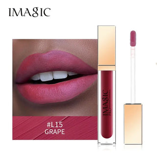 IMAGIC Lipgloss Matte 20 Colors Lip Gloss Velvety Lipstick Liquid Matte Waterproof Lip Tint Full & rich Sexy Lip Makeup Cosmetic ALODIA STORE