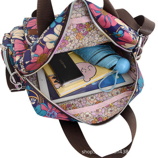 Ladies LargeCapacity Waterproof Tote Bag Flower ALODIA STORE