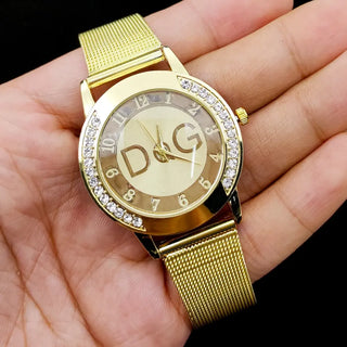 2022 Hot Sale European Fashion Watch Women Luxury Brand DQG Quartz Watch Reloj Mujer Casual Stainless Steel Ladies Clock ALODIA STORE