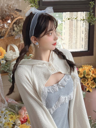 Lolita Dress Women Bow Pink Kawaii Party Mini lace Princess  Dresse Winter 2024 ALODIA STORE