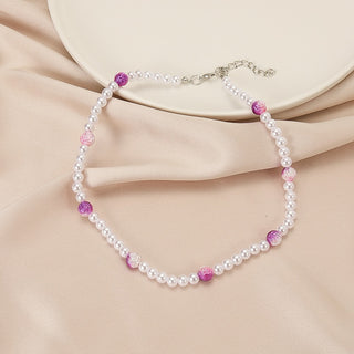 Trendy Love Pearl Necklace Female Personality Travel Party Fashion Clavicle Necklace Accessories collar perlas collar ALODIA STORE