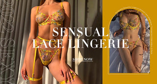 Ellolace Sexy Women's Underwear Lingerie See Through Bra Low Cup Lace Underwear Set Sexy Lingerie Set Bra And Panty Set alodia store