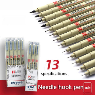 Manga Markers Needle Pen Art Hand-painted Sketch Pens Stationery Set alodia store