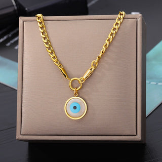Stainless Steel Geometry Star Moon Butterfly Pendant Multilayer Chain Choker Necklace For Women Wedding Accessories Dropshipping ALODIA STORE