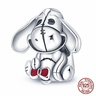 new 100% 925 sterling silver disney charm of ley 925 Chain Beaded Suitable For Ladies Original Pandora Bracelet DIY Jewelry ALODIA STORE