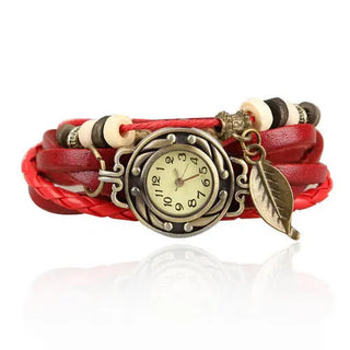High Quality Women Genuine Leather Vintage Quartz Dress Watch Bracelet Wristwatches watch women luxury watch ALODIA STORE