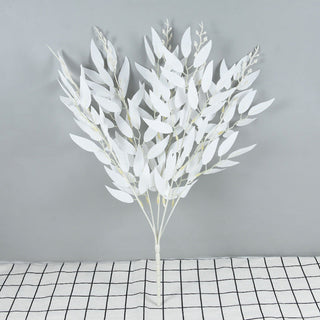 Silk Artificial Willow Bouquet Fake Green Leaves for Wedding Home Garden Vase Decoration Jungle Party DIY Plants Wreath ALODIA STORE