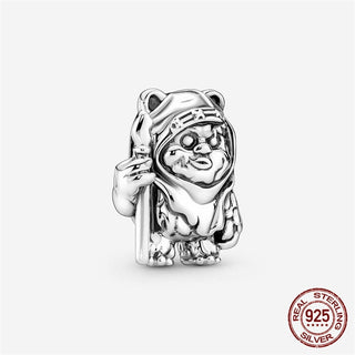 new 100% 925 sterling silver disney charm of ley 925 Chain Beaded Suitable For Ladies Original Pandora Bracelet DIY Jewelry ALODIA STORE
