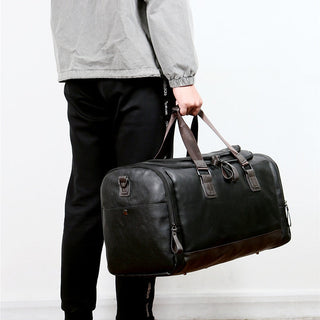 Men Quality Leather Travel Bags Carry on Luggage Bag Men Duffel Bags Handbag Casual Traveling Tote Large Weekend Bag Hot XA631ZC ALODIA STORE