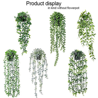 Artificial Vine Plants Hanging Ivy Green Leaves Garden Decoration Garland Grape Without Pot Fake Greenery Plant Home Accessories ALODIA STORE