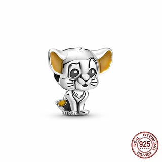 new 100% 925 sterling silver disney charm of ley 925 Chain Beaded Suitable For Ladies Original Pandora Bracelet DIY Jewelry ALODIA STORE