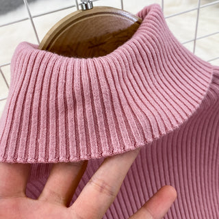 Elegant Turtleneck Long Sleeve Knit Bodycon Pencil Dress Slim Basic Fashion Sweater Vestido Sexy Women Autumn Winter Clothing ALODIA STORE