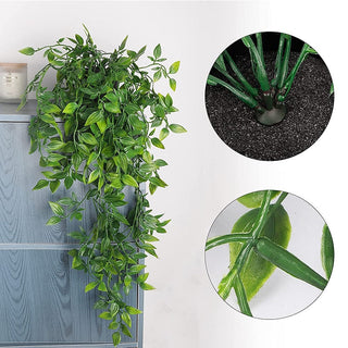 Artificial Vine Plants Hanging Ivy Green Leaves Garden Decoration Garland Grape Without Pot Fake Greenery Plant Home Accessories ALODIA STORE