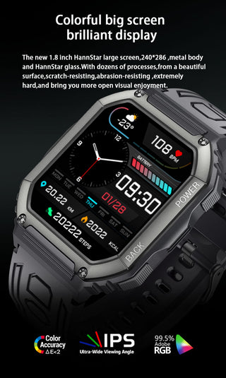 SENBONO 2022 New Smart Watch Men Big Battery Music Play Fitness Tracker Bluetooth Dial Call Sport Smartwatch Men for IOS Android ALODIA STORE