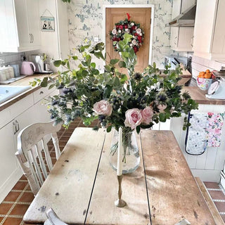 Artificial Plants Plastic Eucalyptus Leaves Green Branch For Home Garden Decor Wedding Christmas Decoration Wreaths Fake Flowers ALODIA STORE