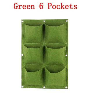 NEW Wall Hanging Pockets Planting Bags Flower Pot Waterproof Grow Bag Garden Planter Vertical Suculentas Plant Pot Home Decor ALODIA STORE