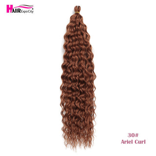 Ariel Curl Deep Wave Braiding Hair Extension Natural Synthetic African Afro Hair Water Twist Crochet Braids Hair Expo City ALODIA STORE