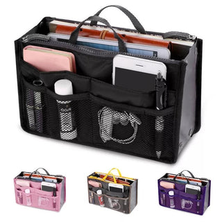 Nylon Cosmetic Bags For Women Tote Insert Double Zipper Makeup ALODIA STORE