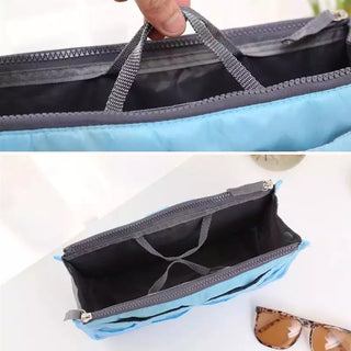 Nylon Cosmetic Bags For Women Tote Insert Double Zipper Makeup ALODIA STORE