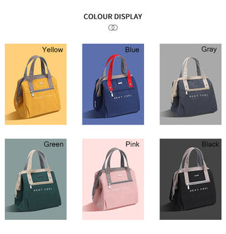 Fresh Cooler Bags Large Lunch Bag Women Waterproof Concise Convenient Thermal Breakfast Box Portable Picnic Travel Food Storage ALODIA STORE