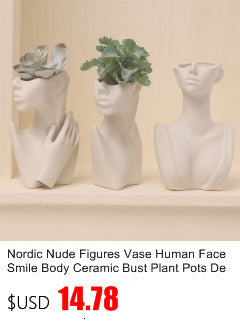 Nordic Ins Creative Ceramics Vase Home Ornaments White Vegetarian Flower Pot Vases Home Decorations Craft Gifts ALODIA STORE