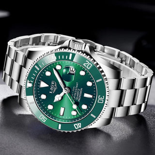 2022 Top Brand Luxury Fashion Diver Watch Men 30ATM Waterproof Date Clock Sport Watches Mens Quartz Wristwatch Relogio Masculino ALODIA STORE